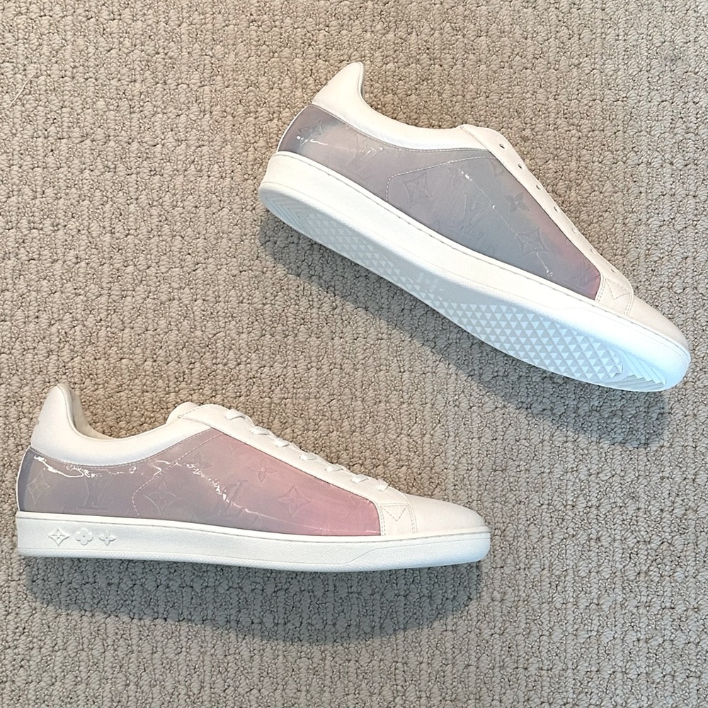 RARE NIB Sz 10 (9 LV) Iridescent Louis Vuitton Luxembourg Sneakers